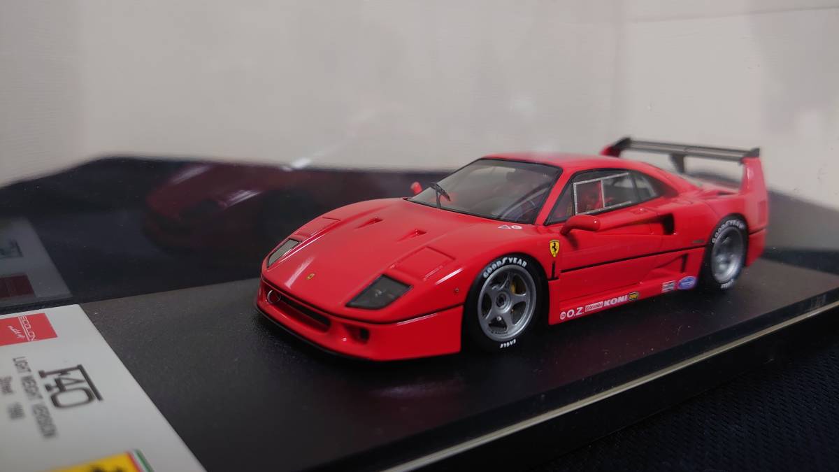 【人気，限定セール】 EIDOLON 1/43 FERRARI F40 Light weight ver. 1990 Rosso Scuderia Limited 150 pcs(BBR)｜売買されたオークション情報、yahooの商品情報をアーカイブ公開 - オークファン BBR