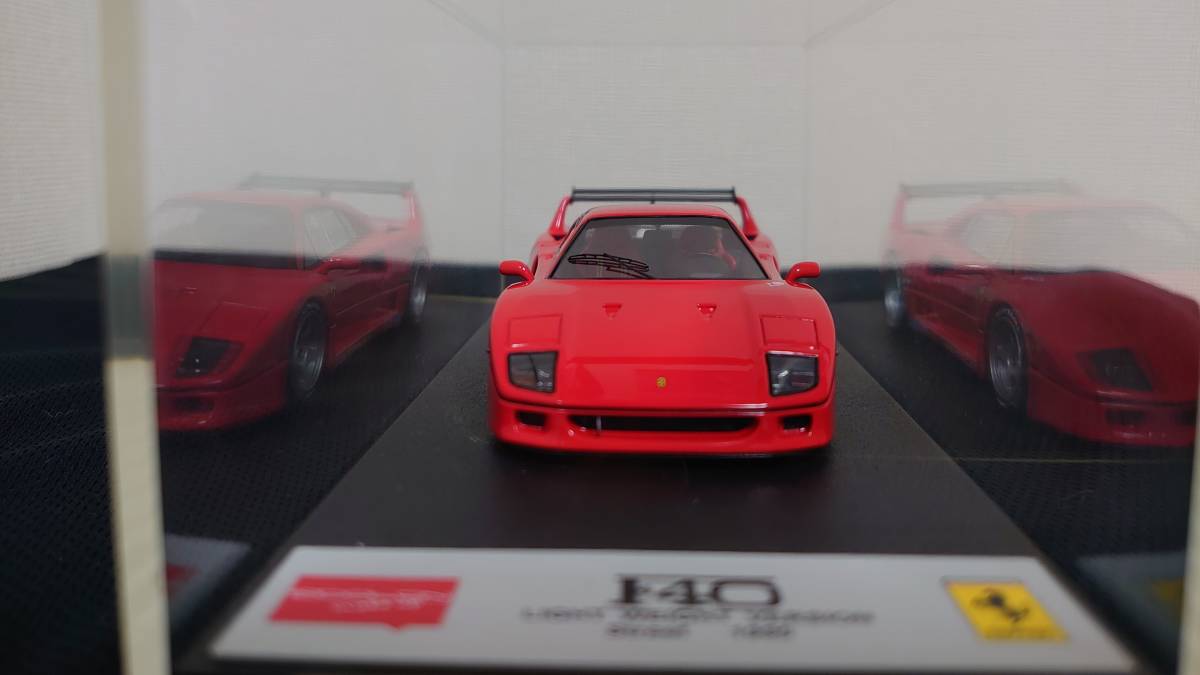 F40 1&frasl;43 Ferrari Eidolon Make up Light Weight in Version Black アイドロン 0 1 Silver ABG294