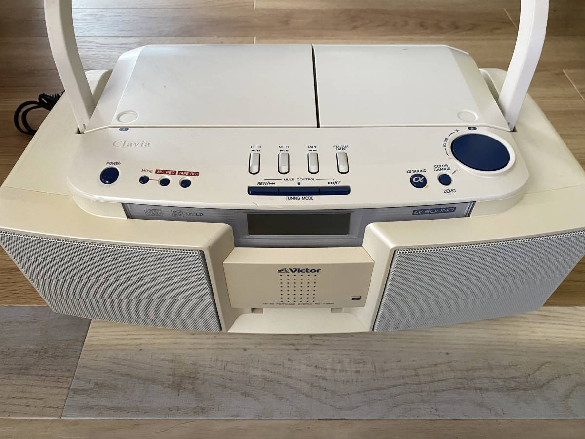 Victor Clavia CD/MDポータブルシステムRC-ZX25MD-A Victor Clavia CD⁄MDポータブルシステムRC-ZX25MD-A