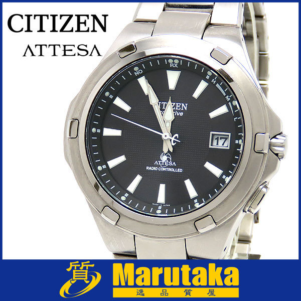 １円スタート シチズン アテッサ 電波ソーラー チタン エコドライブ デュラテクト Gn 4w S H410 Tta Citizen Atessa 逸品質屋 アテッサ 売買されたオークション情報 Yahooの商品情報をアーカイブ公開 オークファン Aucfan Com