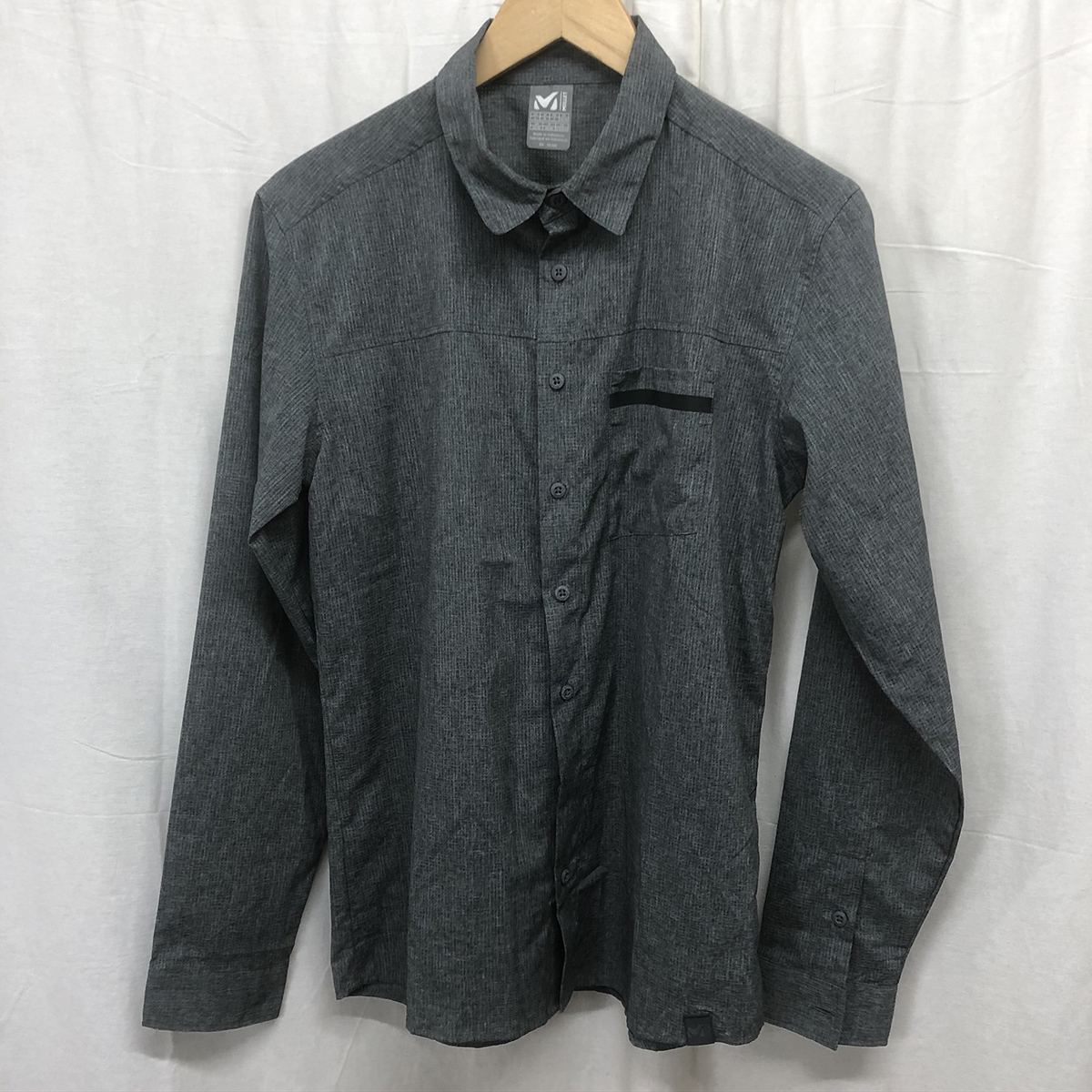 【激安大特価，新作】 469A/ 良品 MILLET / ミレー アルピ シャツ ロングスリーブ J 長袖シャツ MIV7700J グレー サイズM メンズ トップス(男性用)｜売買されたオークション情報、yahooの商品情報をアーカイブ公開 - オーク 男性用