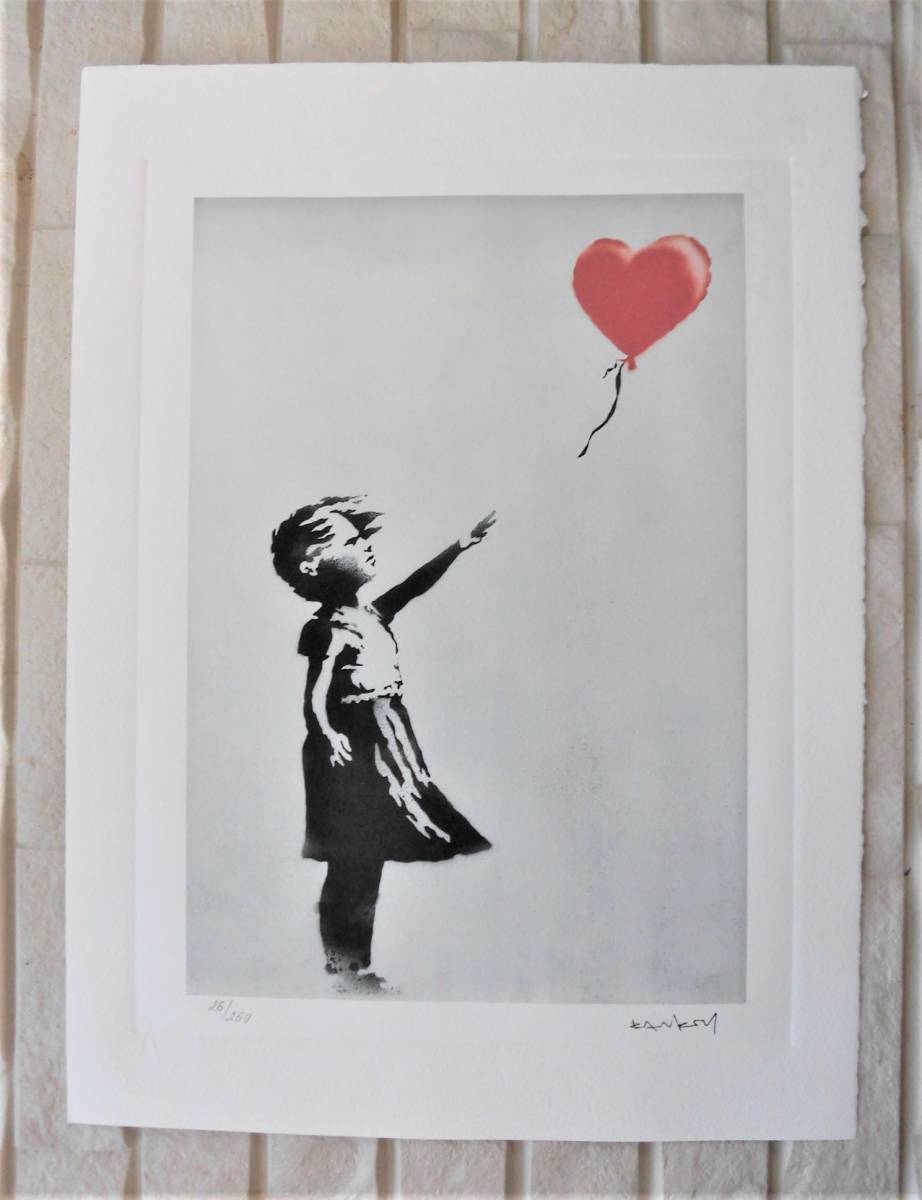 バンクシー Banksy (Girlwith Balloon)少女と風船☆限定数販売☆販売