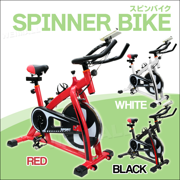 【安い，新作】 フィットネスバイク スピンバイク トレーニングバイク エクササイズバイク ルームバイク スピナーバイク 赤白黒(トレーニング機器)｜売買されたオークション情報、yahooの商品情報をアーカ トレーニング機器