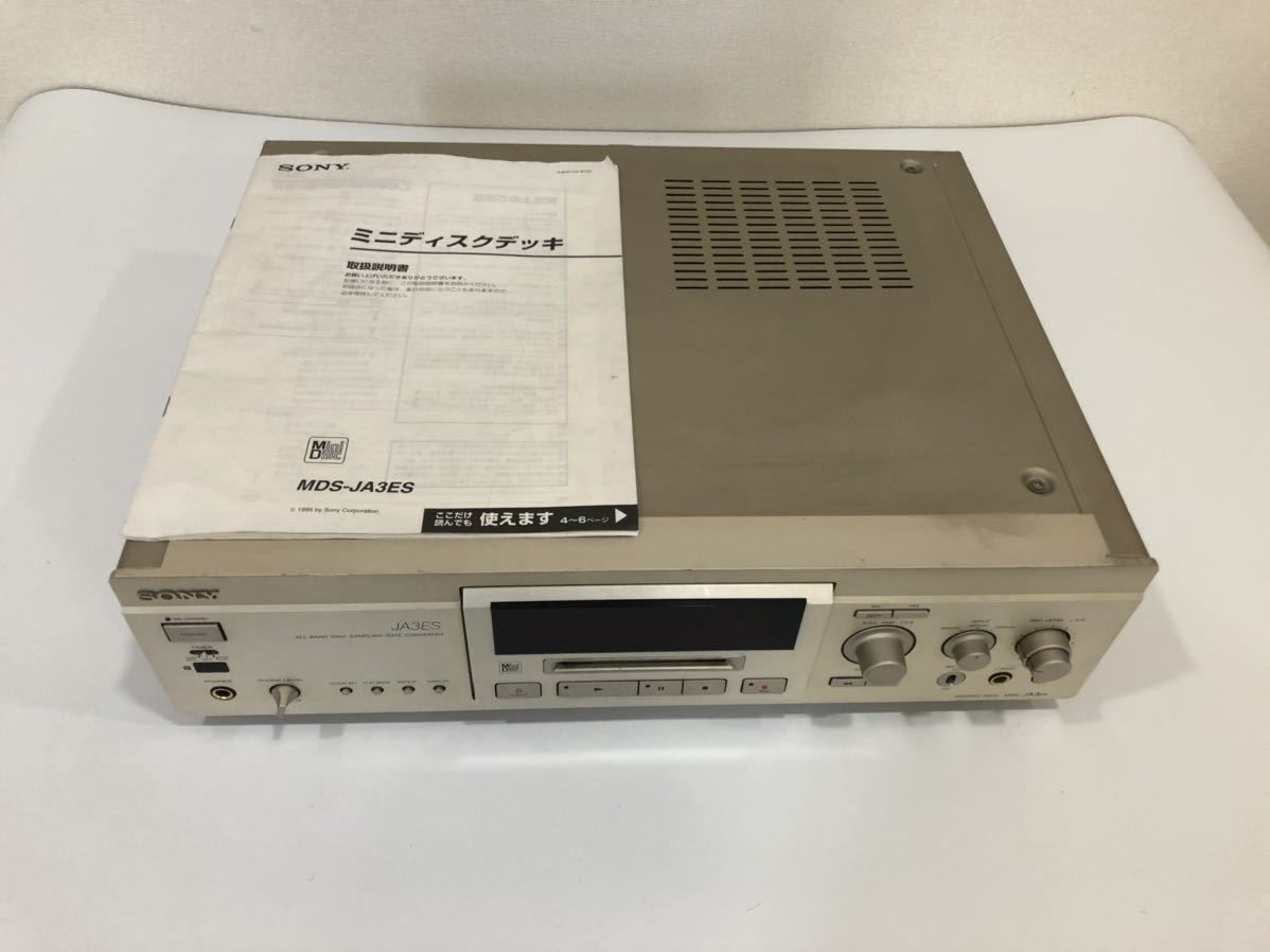 SONY MDS-JA3ES MDデッキ SONY ソニー MDプレーヤー ☆MDS-JA3ES ☆RM