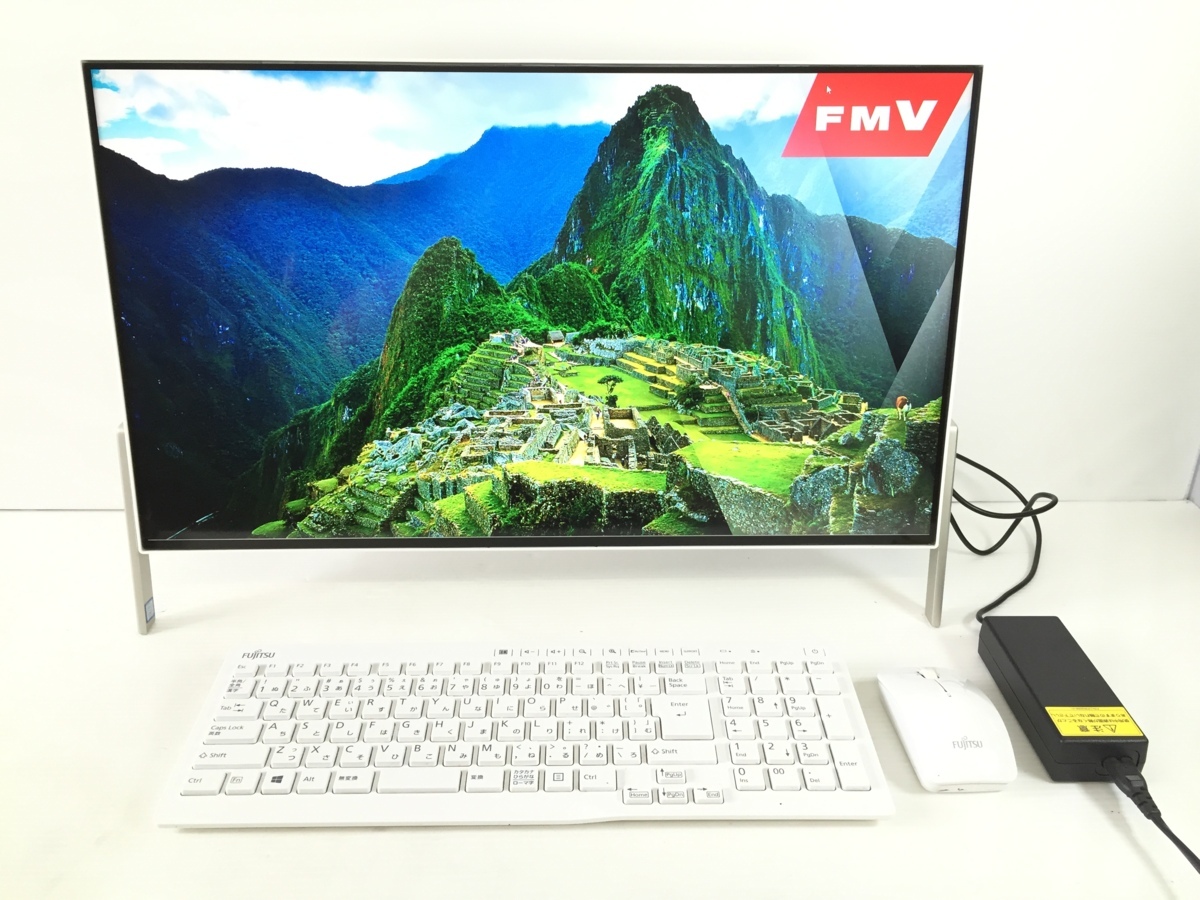  極 富士通 FMV ESPRIMO FH77/B1 Win10 i7-7700HQ 2.8GHz 4GB HDD:1TB HD Graphics 630 一体型パソコン FMVF77B1W T08220sm(モニタ一体型)｜売買されたオークション情報、yahooの商品情報をアーカイブ公開 - オークファン 富士通