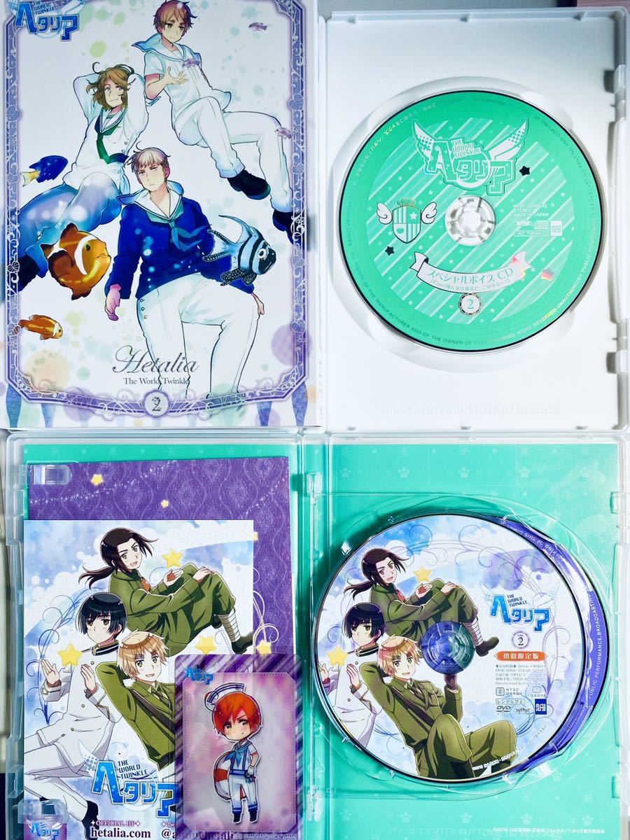 DVD ヘタリア The World Twinkle DVD アニメイト限定版 全3巻セット