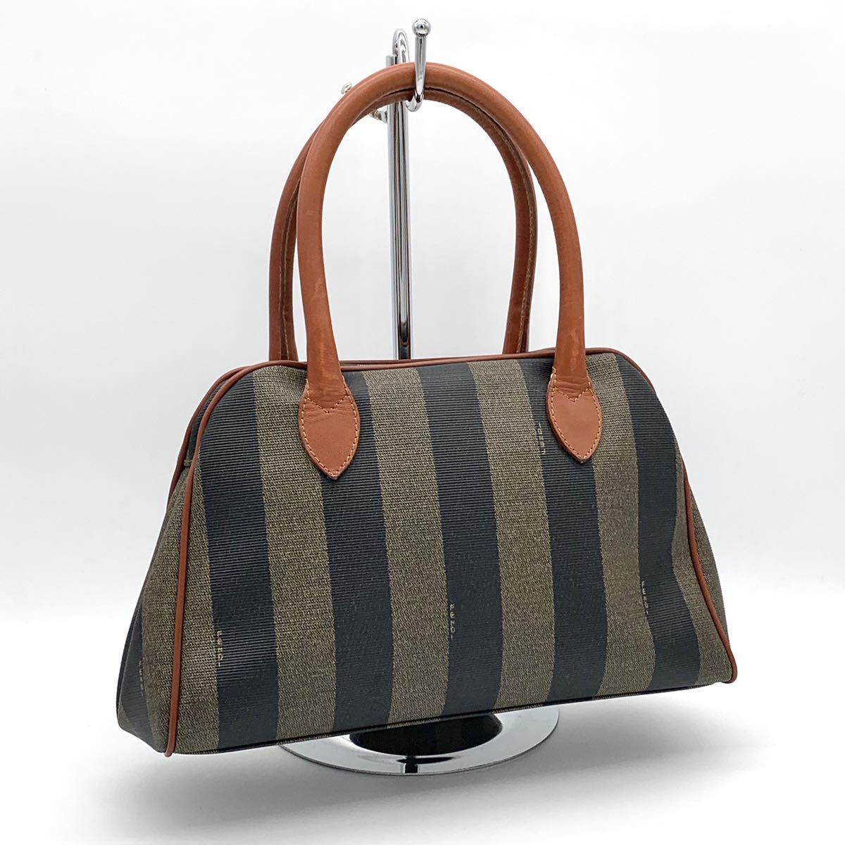 ご購 1円 美品 FENDI フェンディ ペカン ペカン柄 ハンドバッグ ミニ