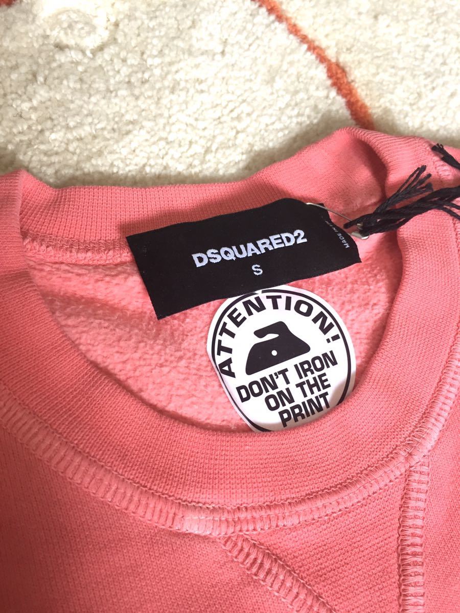 DSQUARED2 スウェット ヴィンテージ ピンク 中古・古着通販】DSQUARED2 (ディースクエアード) クルーネック