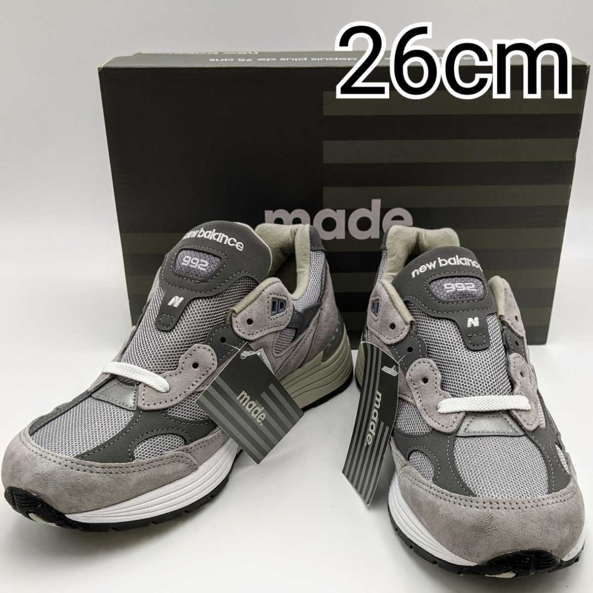 ☆新品☆廃盤☆NEW BALANCE M992GR US8/26cm ワイズD MADE IN USA 