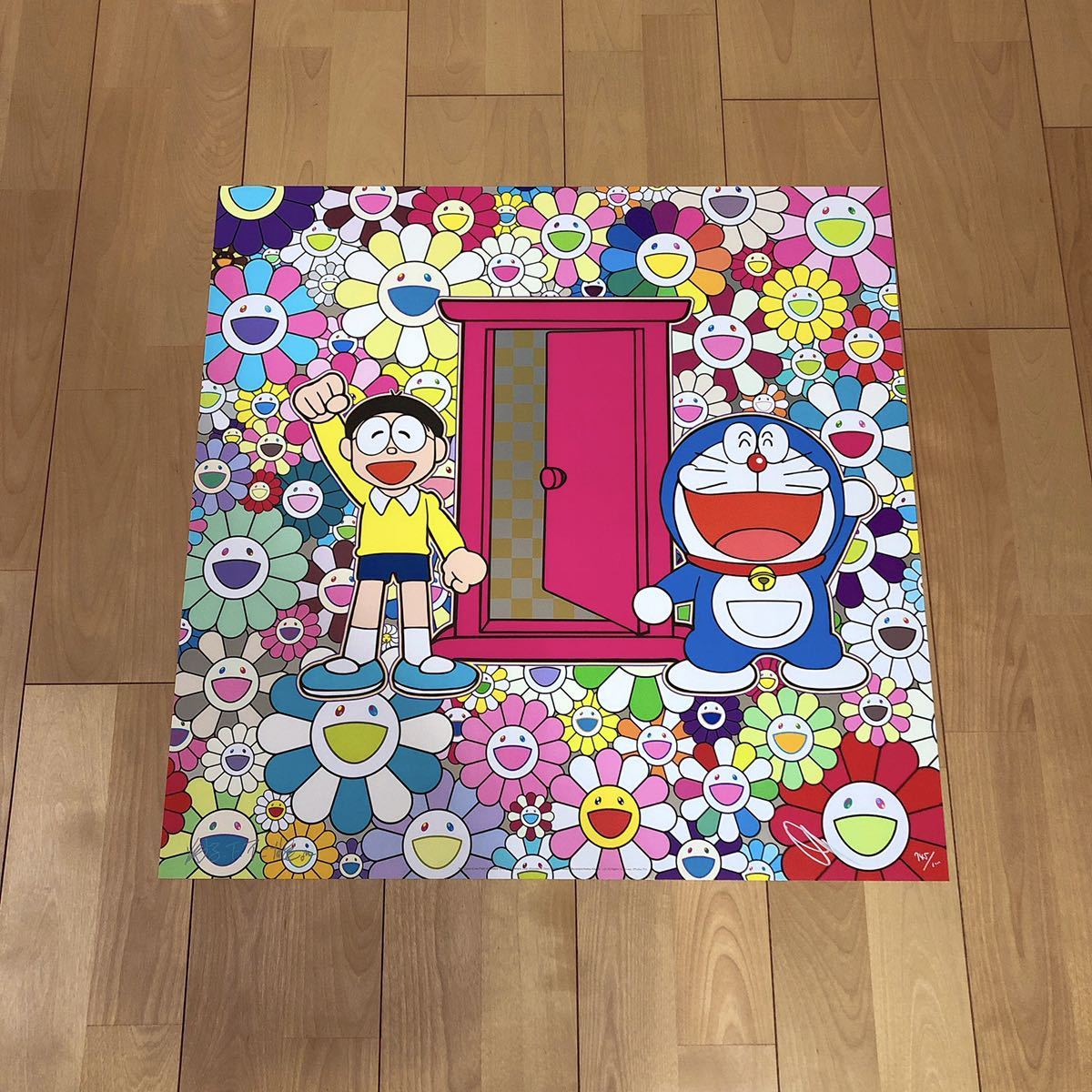 新品 村上隆 × 藤子・F・不二雄 ドラえもん 「どこでもドア」でお花畑