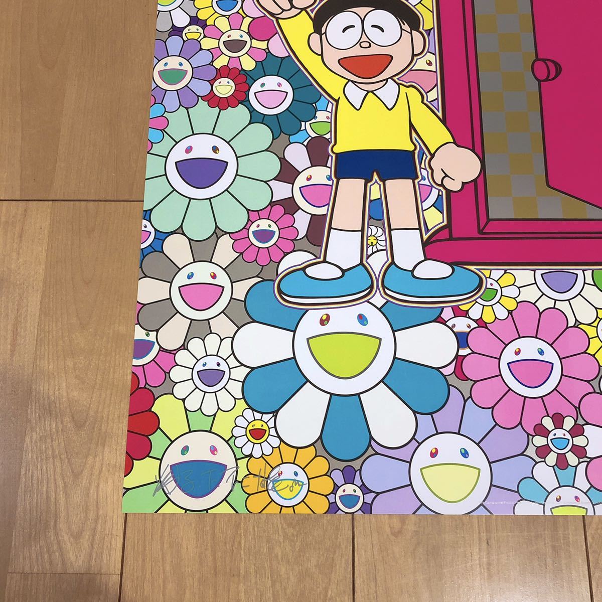 新品 村上隆 × 藤子・F・不二雄 ドラえもん 「どこでもドア」でお花畑