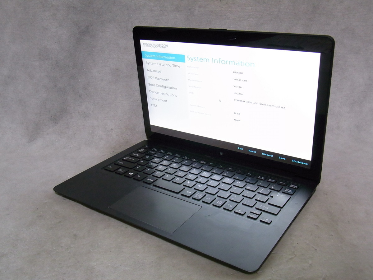 B21332 O-8318 VAIO VAIO Z VJZ13A Core i7 5557U 16GB ジャンク