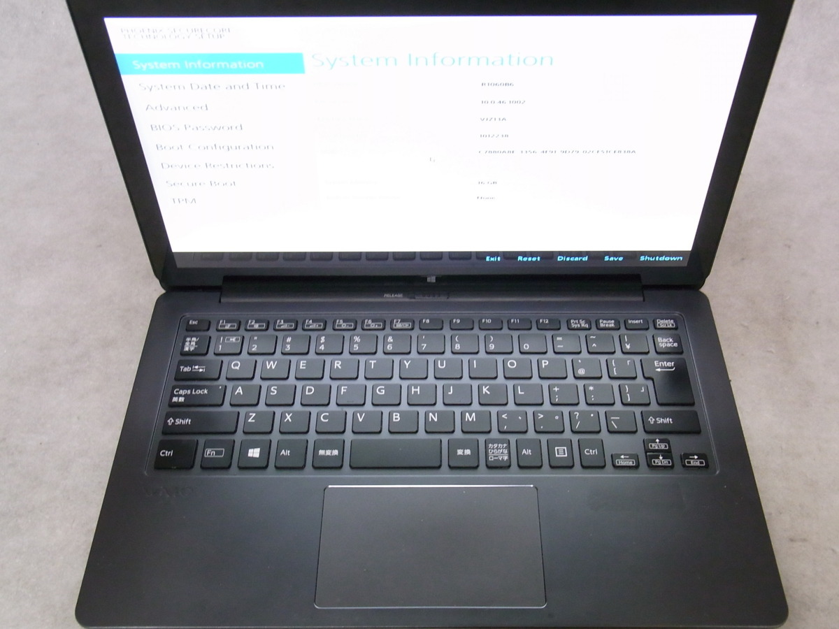 B21332 O-8318 VAIO VAIO Z VJZ13A Core i7 5557U 16GB ジャンク