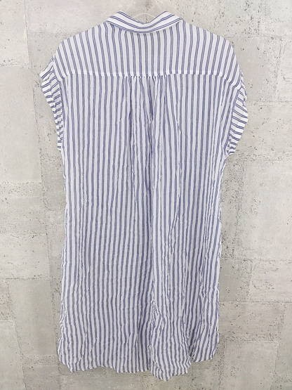 Zara Basic ザラ ベーシック ストライプ 半袖 膝下丈 シャツ ワンピース Eur Xs Usa Xs Mex 24 ホワイト ブルー ワンピース 売買されたオークション情報 Yahooの商品情報をアーカイブ公開 オークファン Aucfan Com
