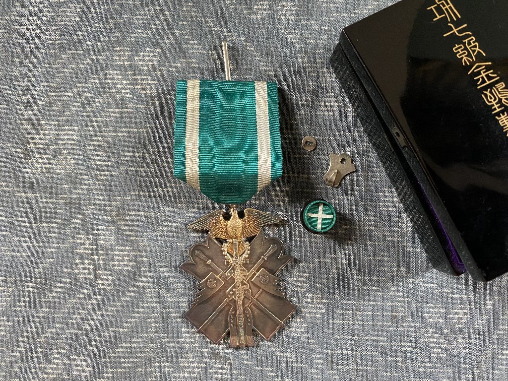 功七級金鵄勲章 箱付き▽勲章メダル帝国日本軍旧日本軍 -