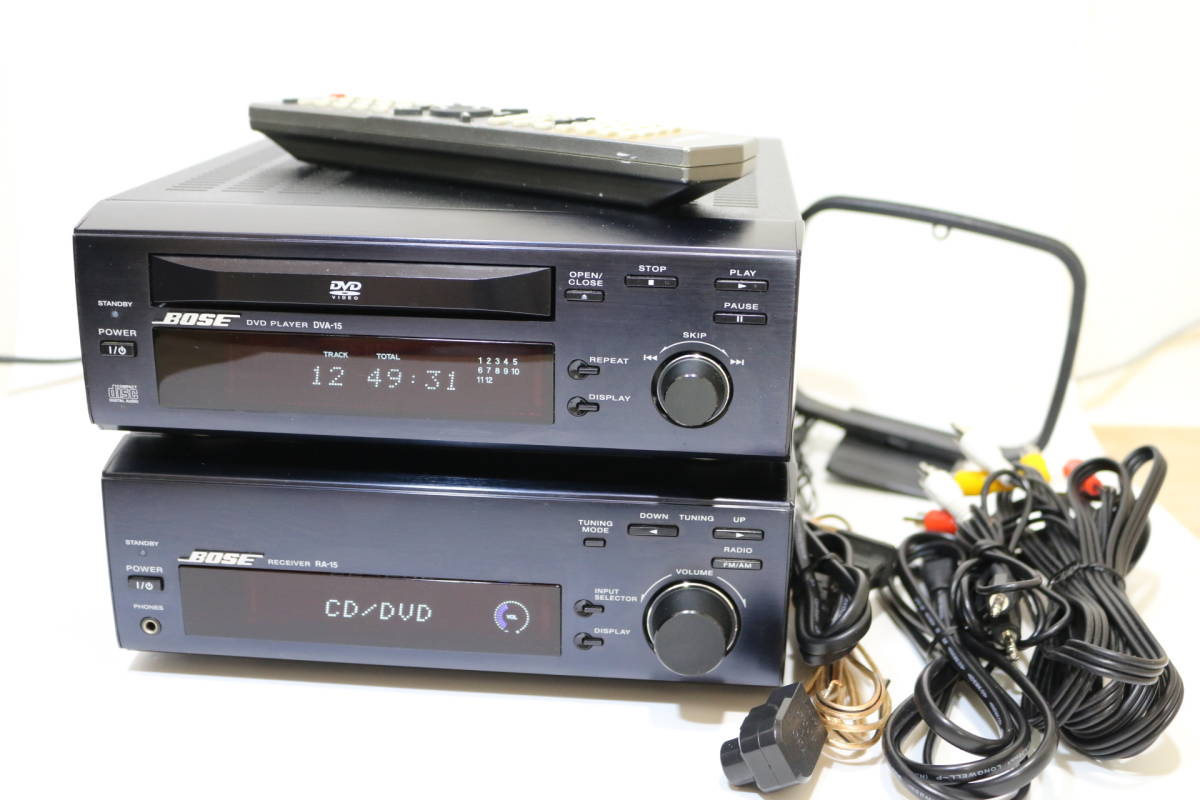 美品　BOSE ボーズ アメリカンサウンドシステム　ＡＭＳ RA-15/DVA-15 セット　純正リモコン付き　動作確認済品