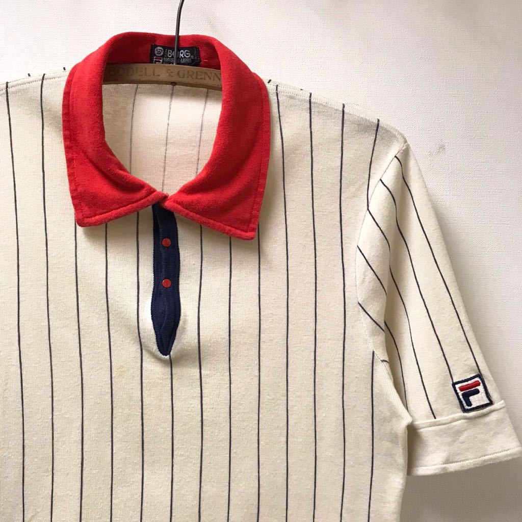 【大得価，限定セール】 70s ITALY製 FILA &times; BJORN BORG ビヨンボルグ テニス ユニフォーム ポロシャツ ビンテージ フィラ(男性用)｜売買されたオークション情報、yahooの商品情報をアーカイブ公開 - オークファン 男性用