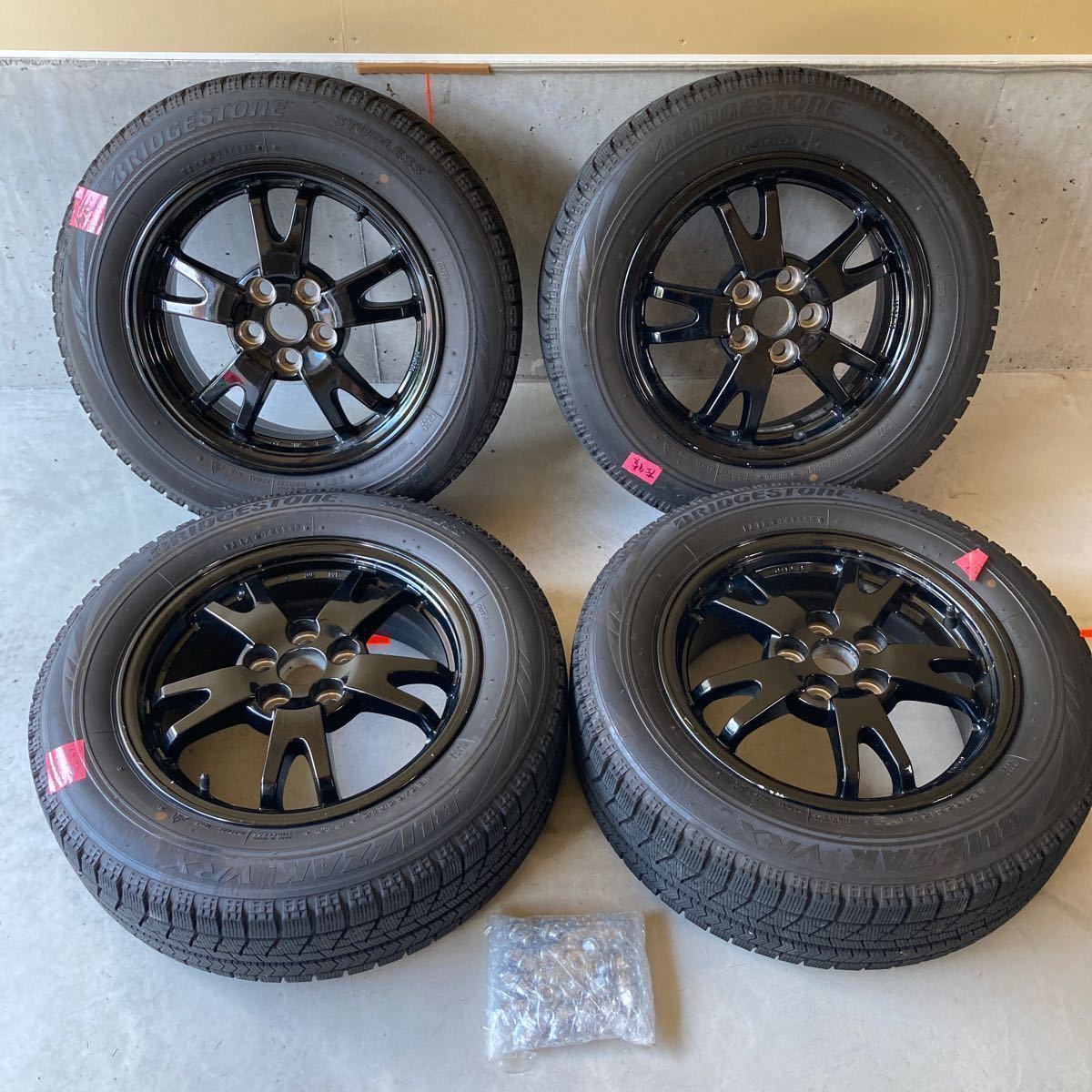 BLIZZAK VRX 付 トヨタ 純正 ホイール 4本セット 185/65R15 6J PCD100 