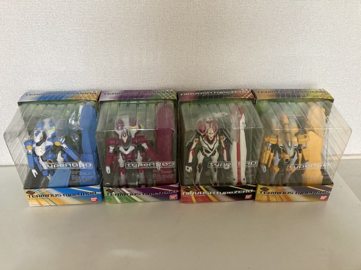 保管のみ☆フィギュア バンダイ エウレカセブン ターミナス typeR909/typeR808/typeR606/typeZERO 4個セット