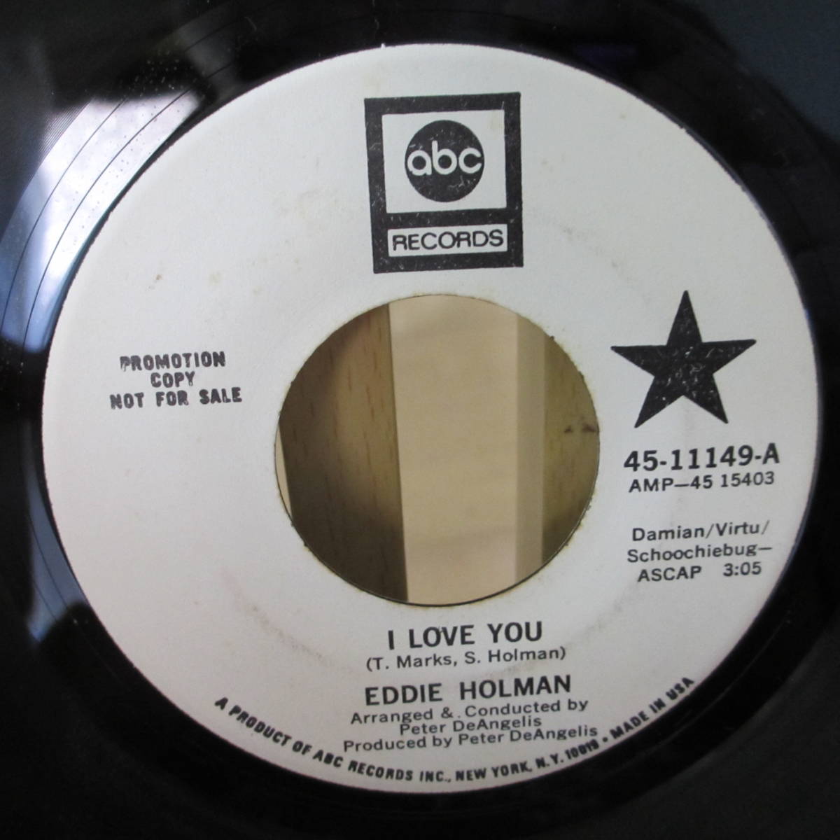I Love Eddie You Holman - | ⁄ Album ABC EDDIE ABCS-701 HOLMAN 