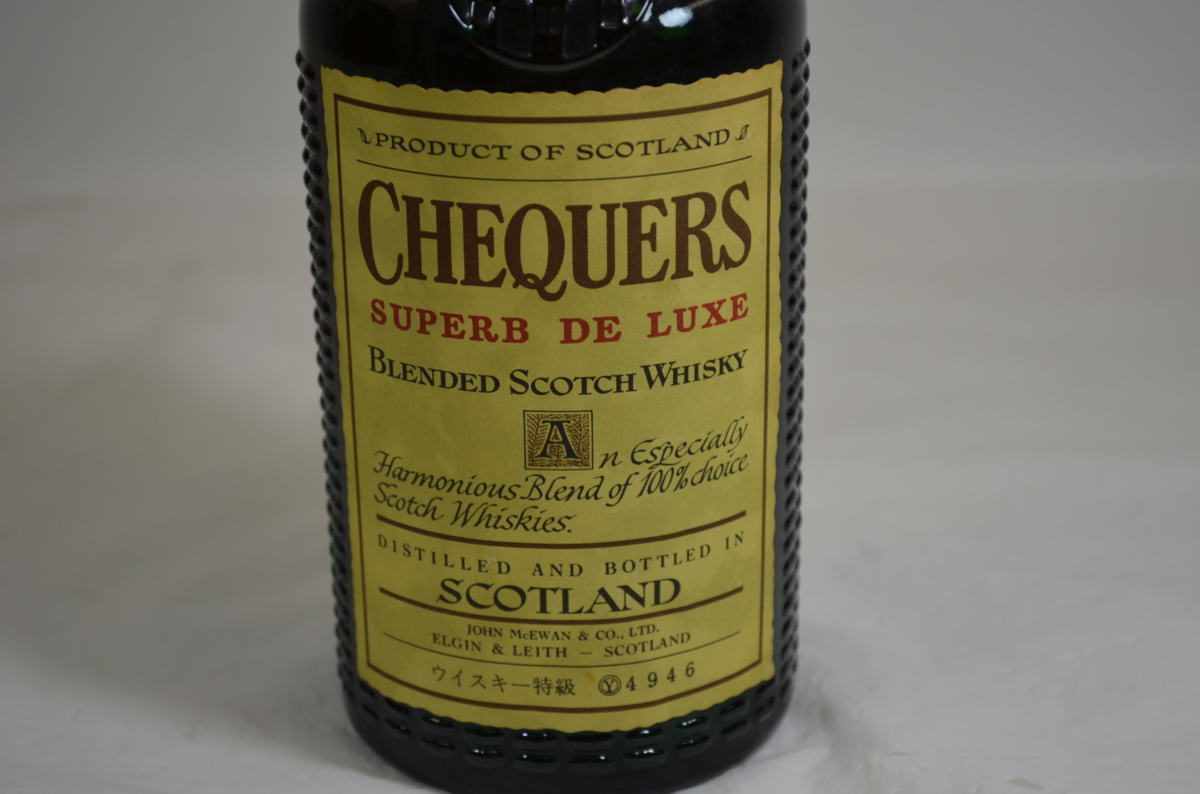 CHEQUERS チェッカーズ ウイスキー SUPERB DE LUXE Yahoo!オークション
