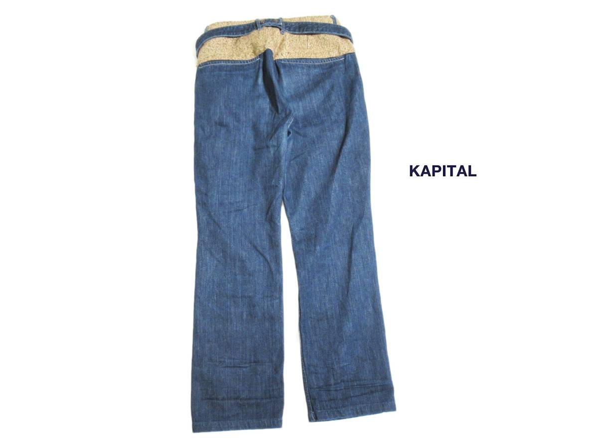 キャピタル kapital KIRO HIRATA 切り替え デニムパンツ ピエロパンツ 
