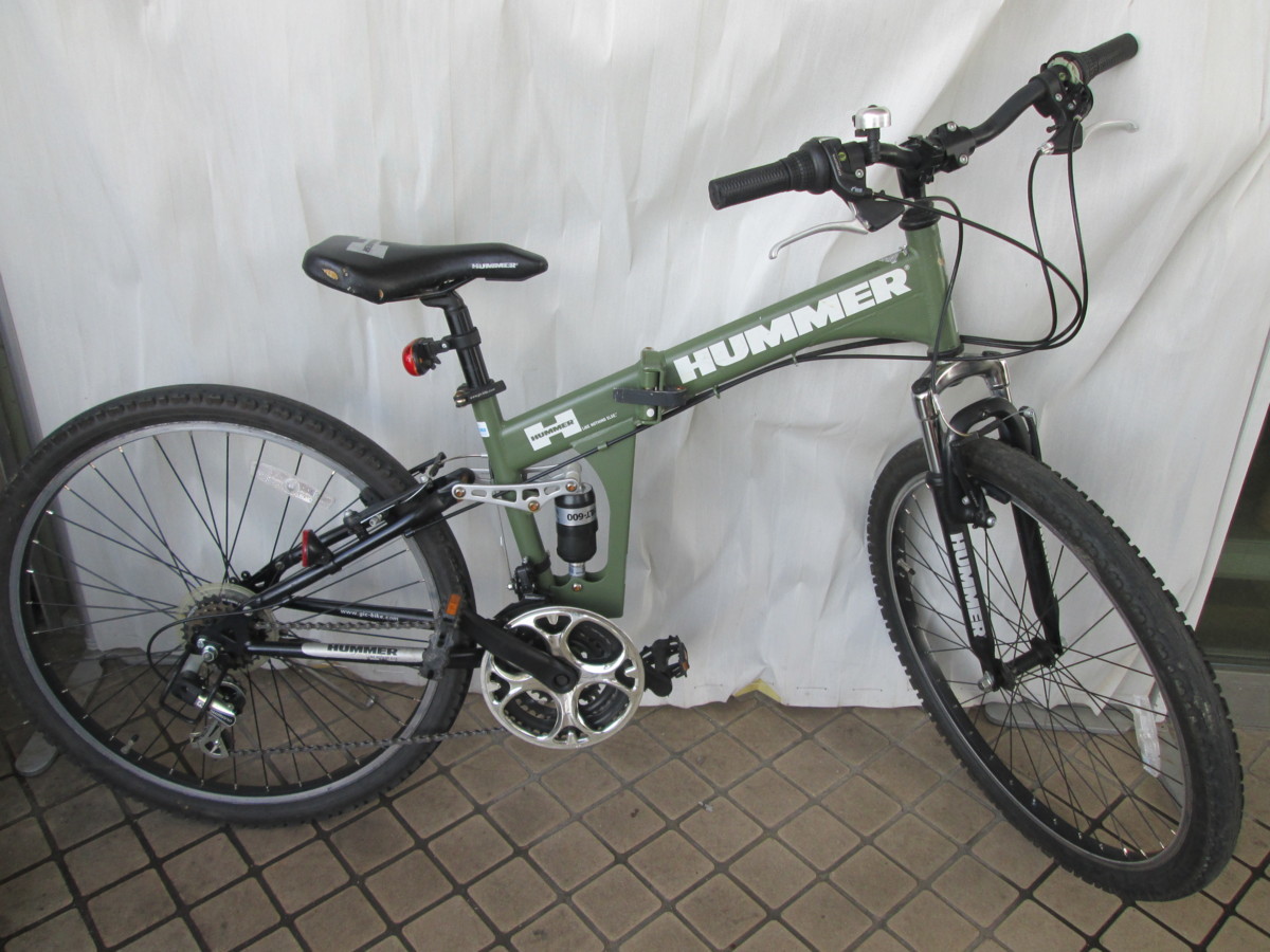 中古☆直接受け渡し品限定！ハマー マウンテンバイク カーキ色