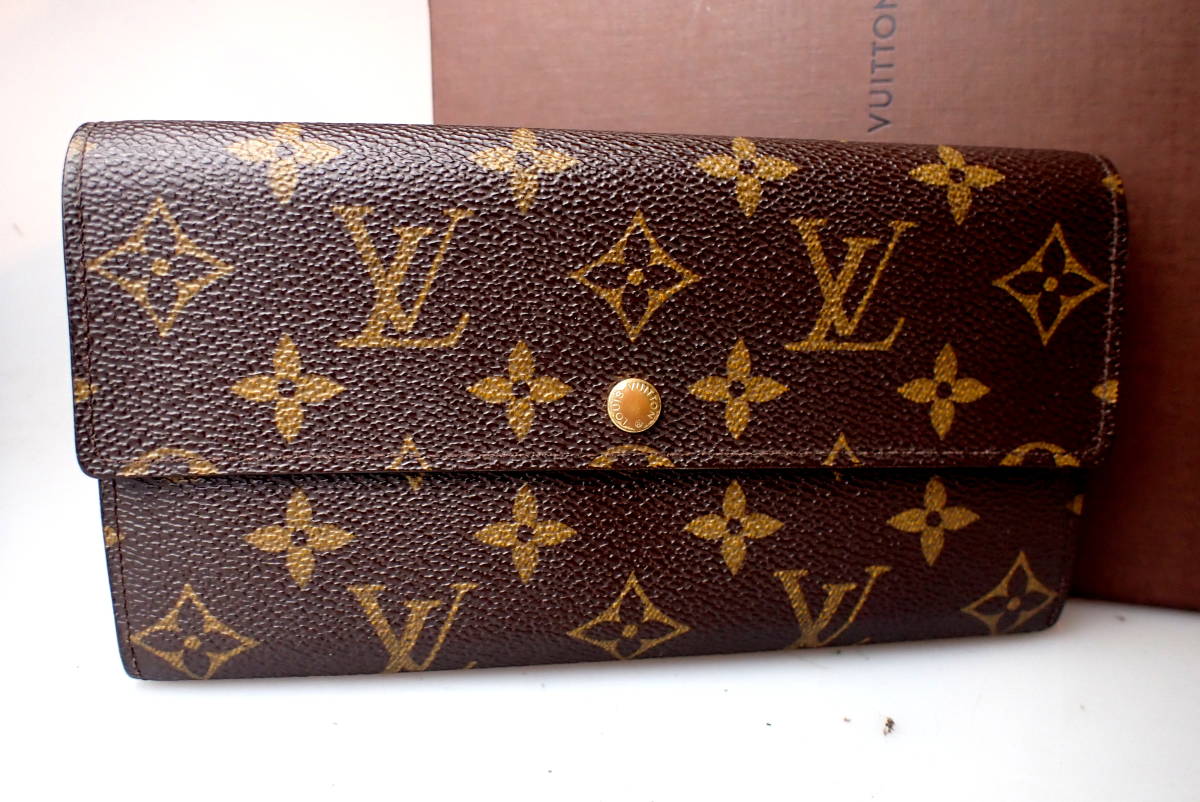 鑑定済☆ 良品 LOUIS VUITTON ヴィトン モノグラム 長財布 8670【良品