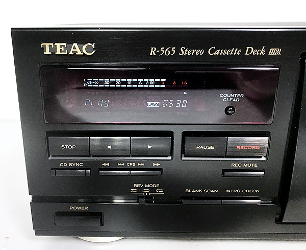 激安スーパー オーバーホール済み☆ カセットデッキ TEAC「R-565」再生