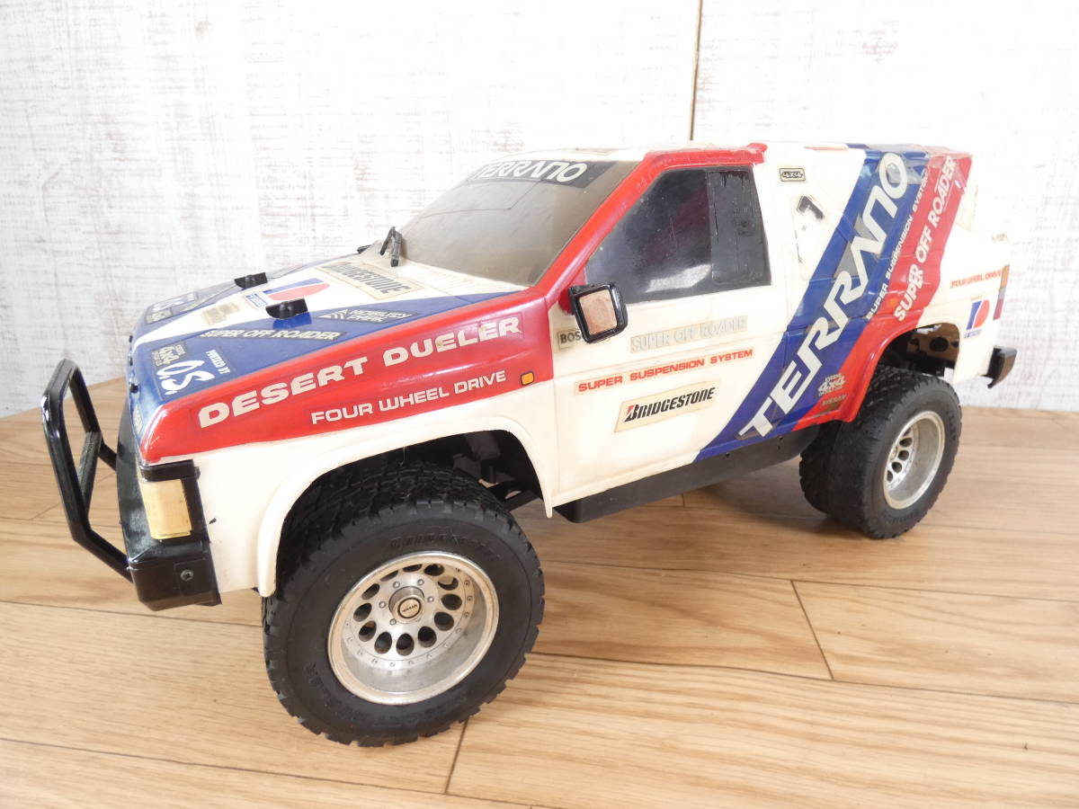 ラジコンカー 100円スタート!ジャンク【京商】エンジンカー 日産テラノ