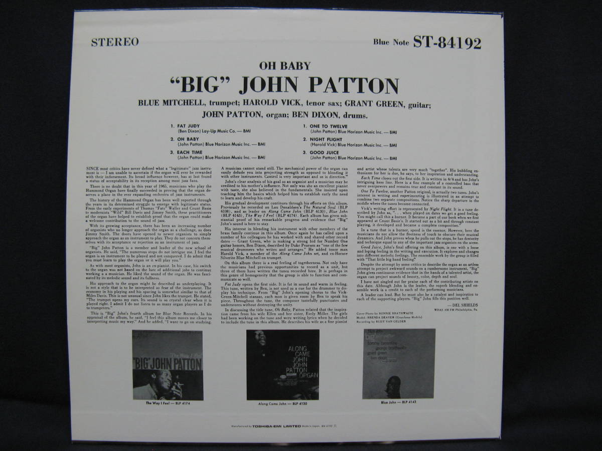 John Big Note Patton Let Roll Blue Records 