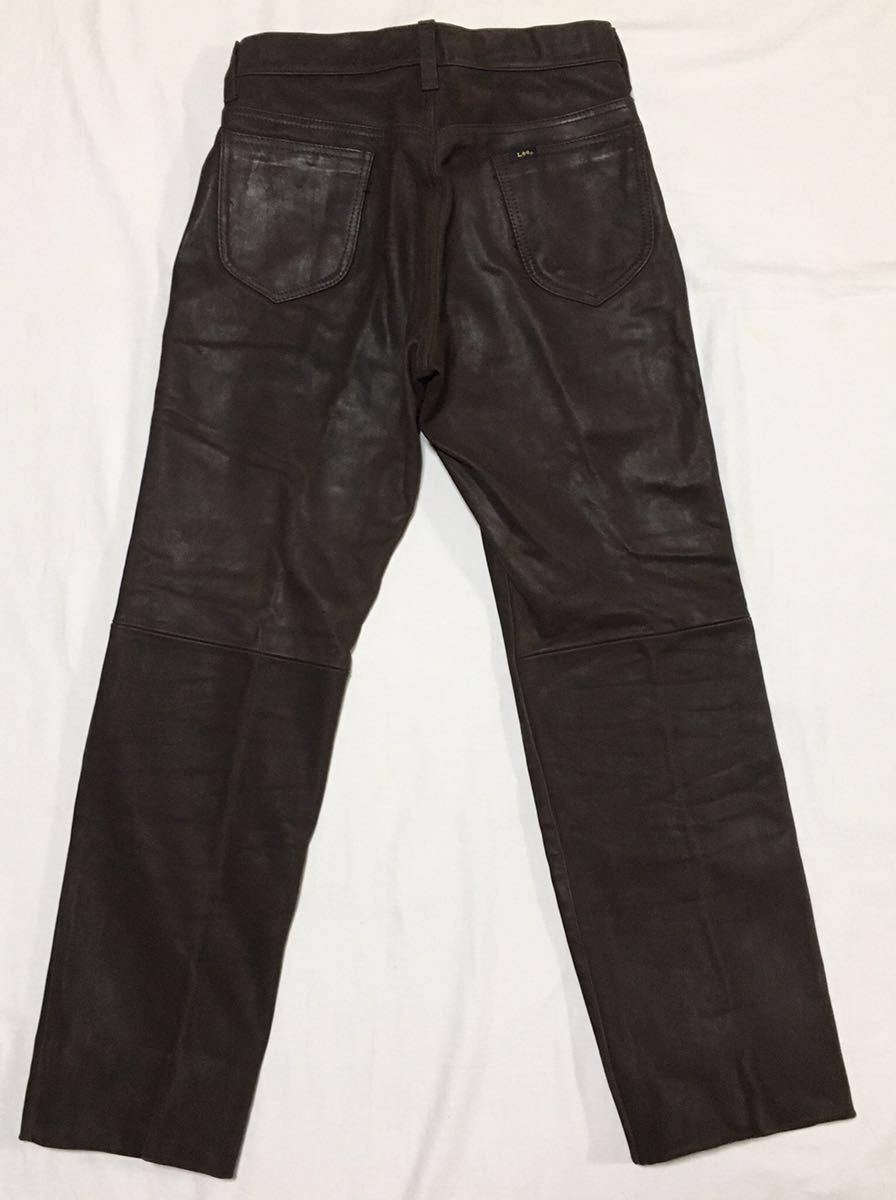 牛革】Lee RIDERS lot5201 リー ライダース レザーパンツ W32/76