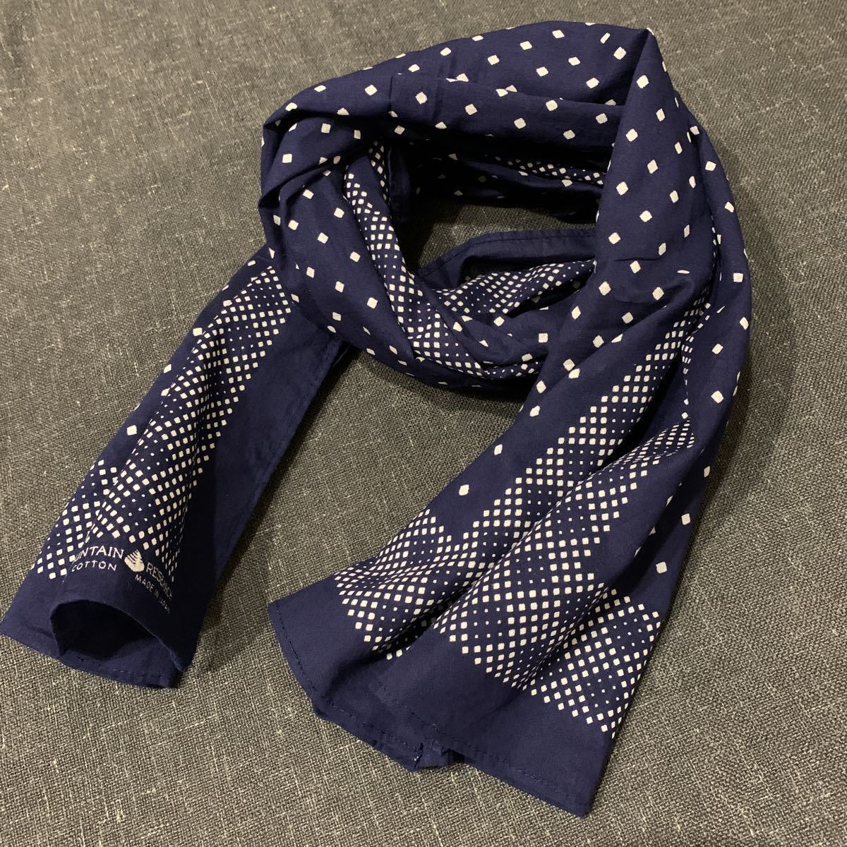 Mountain Research ×3 バンダナ ストール ネイビー マウンテンリサーチ