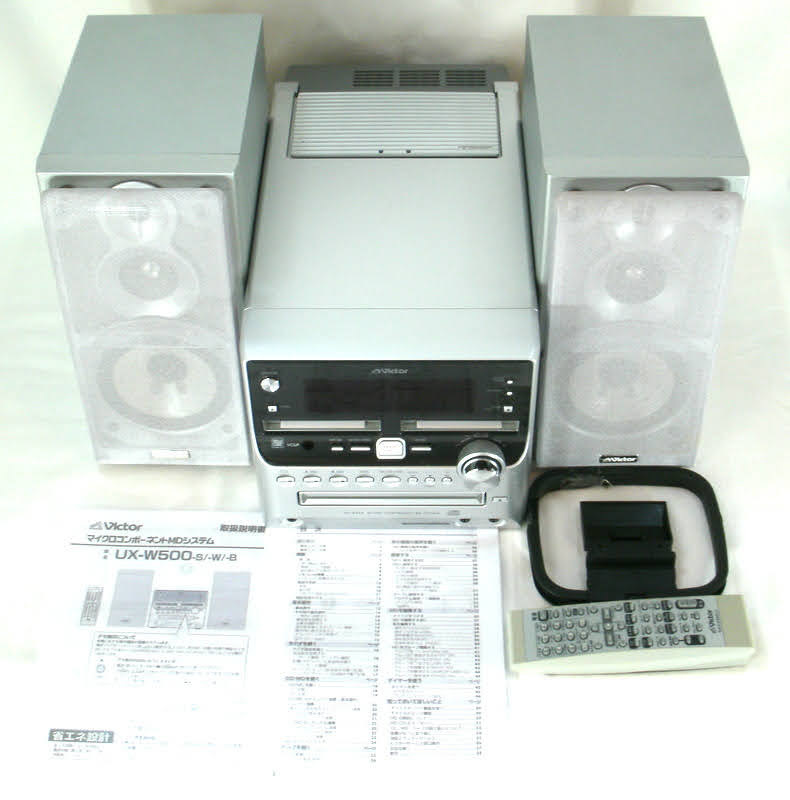 【美品】Victor GR-C2 ビクター【ほぼ新品】 極上美品☆純正リモコン付属】動作品 JVC Victor ビクター 2MD CD TAPE