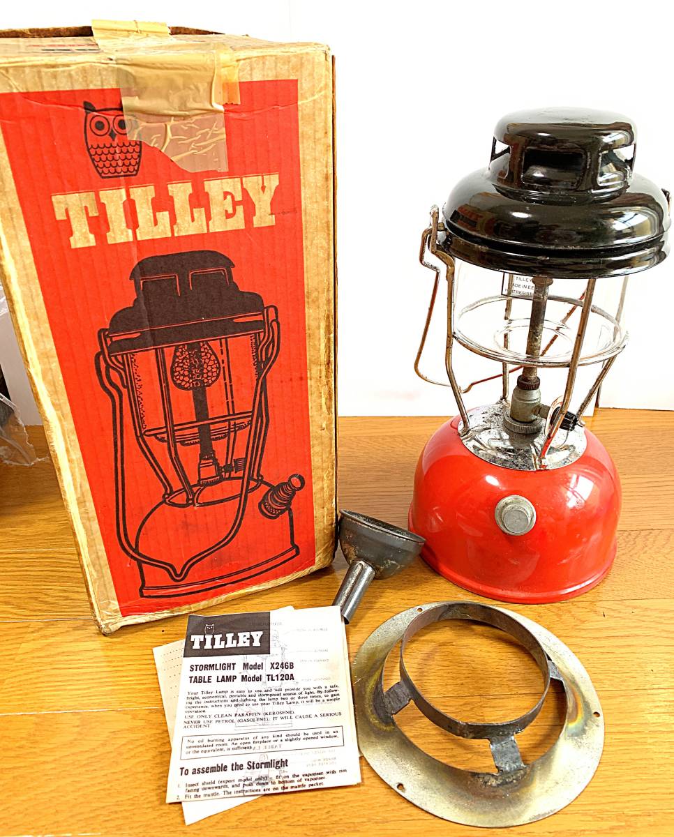箱・付属品あり】Tilley X246B ランタン レッド 1984年製造 ティリー