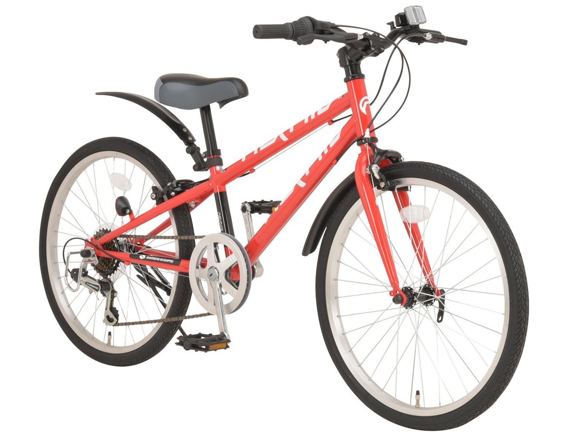 安い，得価 ジュニアクロスバイク 子供用自転車 24インチ ネクスタイル NEXTYLE NX-JC002 レッド シマノ6段変速 前輪クイックリリース(24インチ～)｜売買されたオークション情報、yahooの商品情報をアーカイ 24インチ～