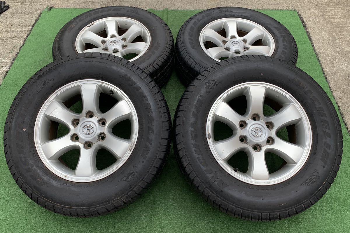 トヨタ 120系 ランクルプラド 純正 17インチ 7.5J +30 139.7☆MICHELIN 