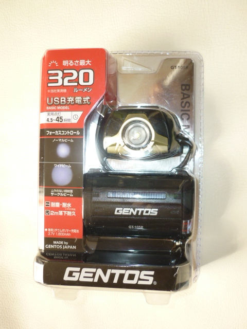 【最新作，セール】 ジェントス ヘッドライト GT-105R 320ルーメン(ジェントス)｜売買されたオークション情報、yahooの商品情報をアーカイブ公開 - オークファン ジェントス