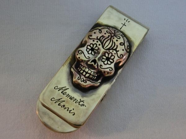 【galcia】　希少　ガルシアマネークリップ　スカル galcia ガルシア Brass マネークリップ galcia⁄ガルシア「Mexican