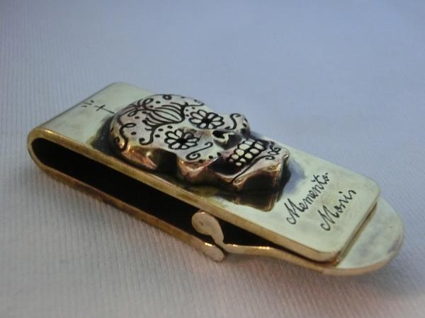 【galcia】　希少　ガルシアマネークリップ　スカル galcia ガルシア Brass マネークリップ galcia⁄ガルシア「Mexican