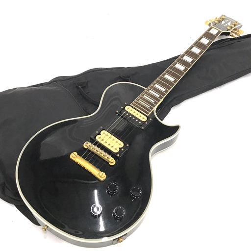 EDWARDS エドワーズ ELP-95C レスポールタイプ エレキギター ブラック チューナー ソフトケース付