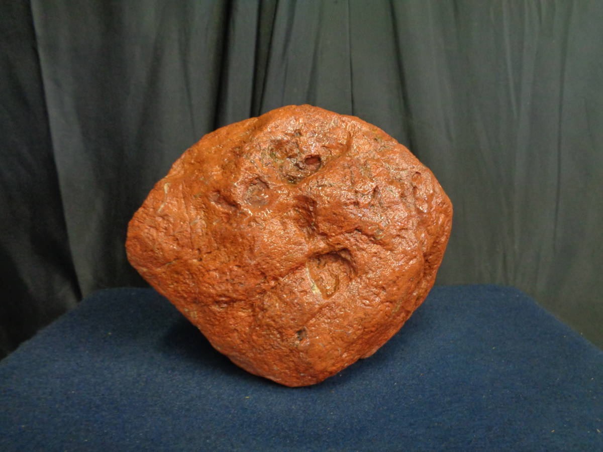 鑑賞石 T【水石 盆石 佐渡赤玉石 原石 自然石 30cm 13.2kg】 科学