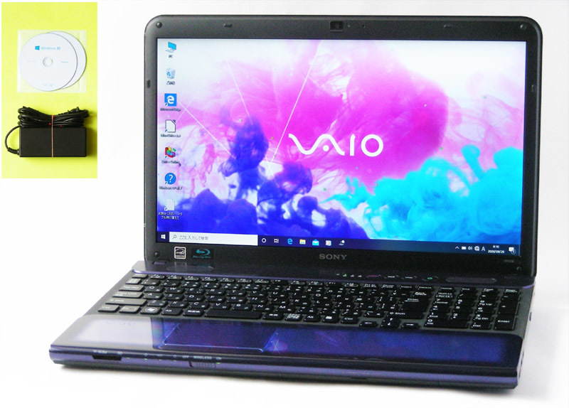VAIO【高速仕様 Core i7】SSD新品搭載/ブルーレイ/DVD/メモリ8GB/WiFi