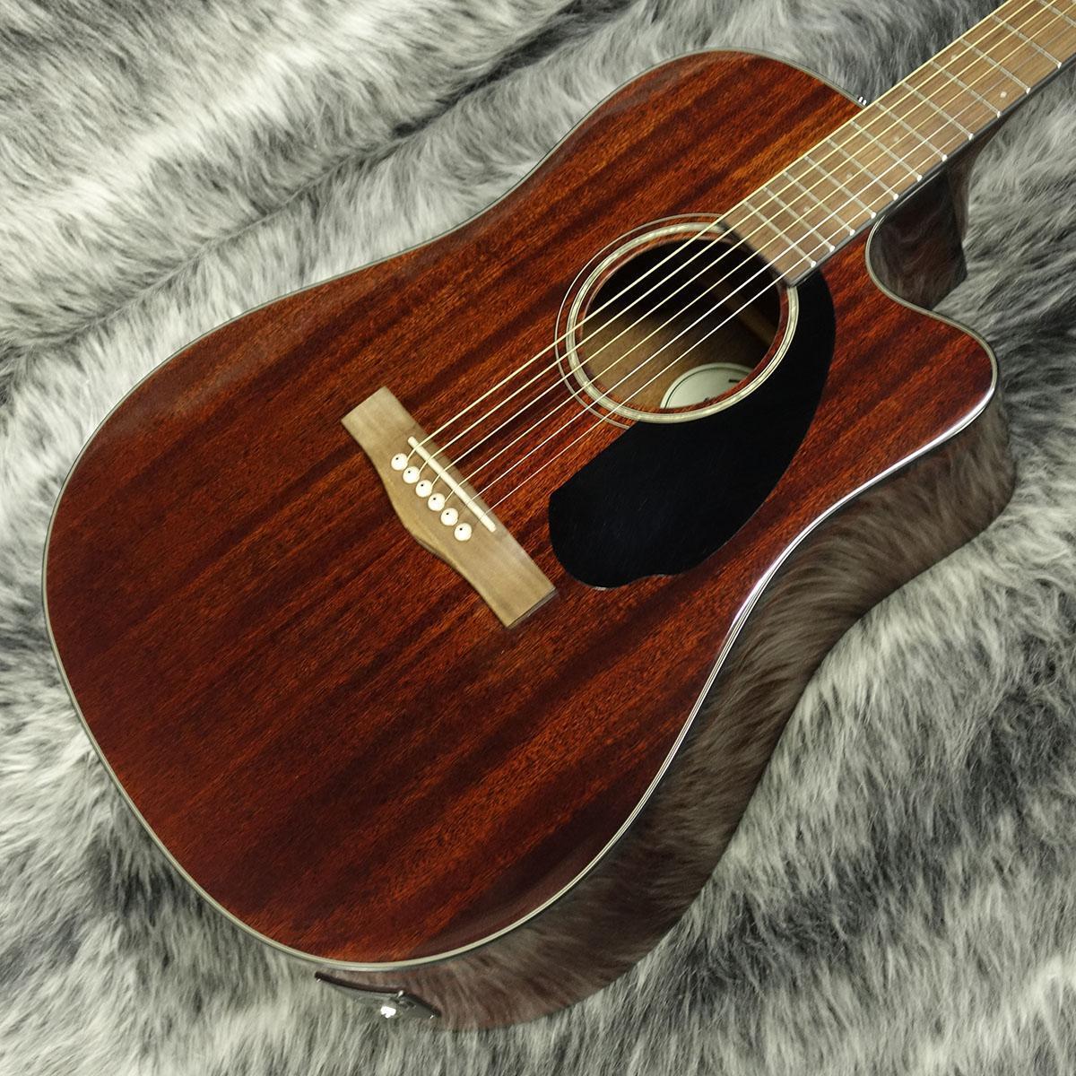 Fender CD-60SCE All-Mahogany Dreadnought Mahogany Acoustic All 