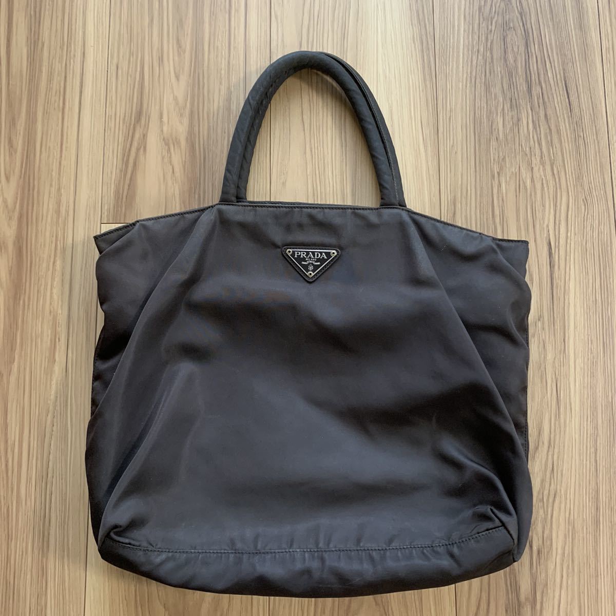 トートバッグ プラダ PRADA PRADA(プラダ) レザー ダークブラウン 