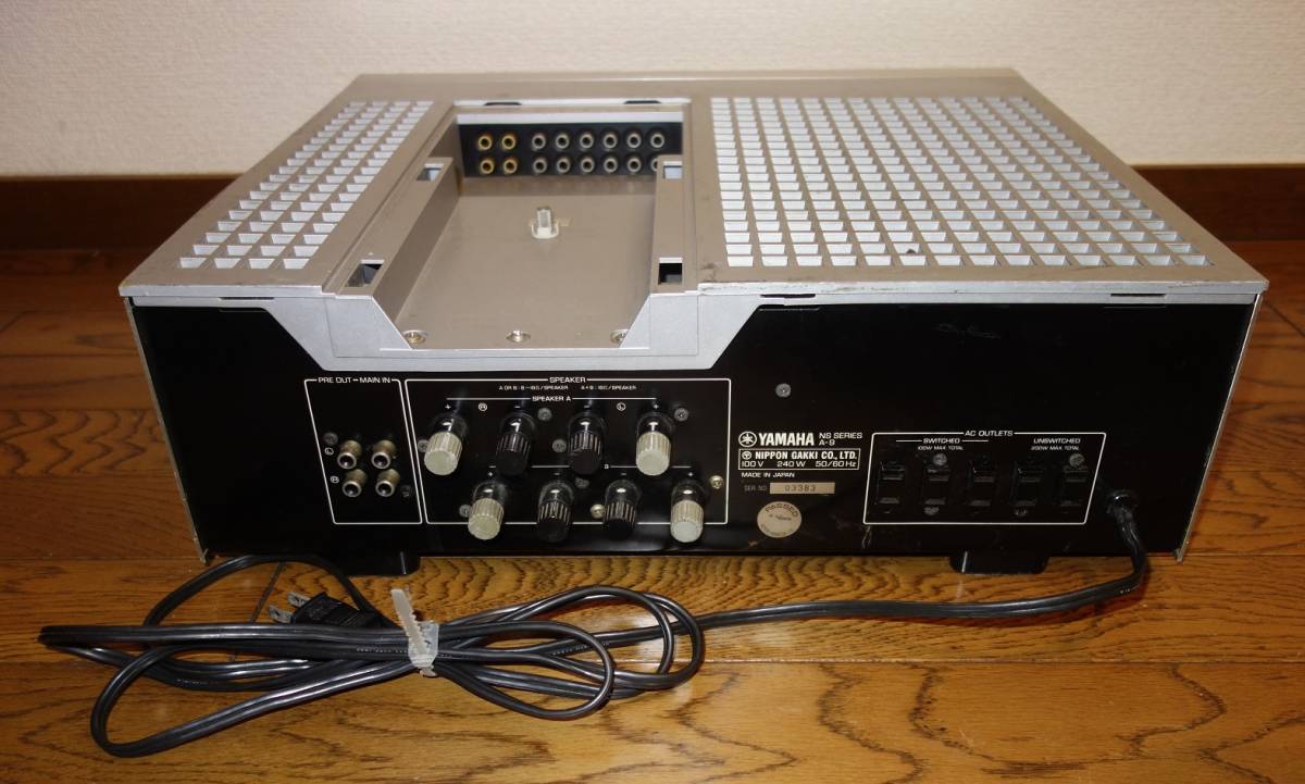 YAMAHA A-9 プリメインアンプ 左右音が出ます。ジャンク品。 ヤマハ