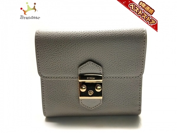 フルラ FURLA 3つ折り財布 レザー ライトグレー 財布 【公式通販】