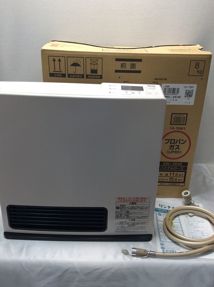 開封/美品】 Rinnai ガスファンヒーター src-364e プロパンガス LPガス