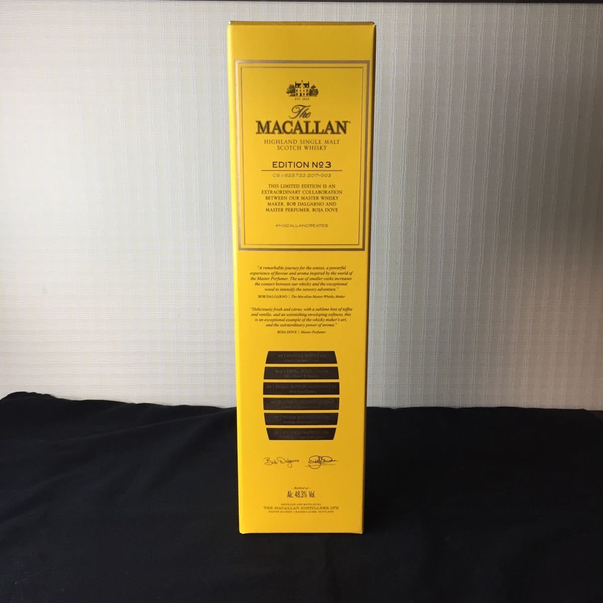 未開栓 THE MACALLAN ザ マッカラン EDITION No3 エディション ナンバースリー MACALLAN ◇ エディション 箱付 No.6 No.3
