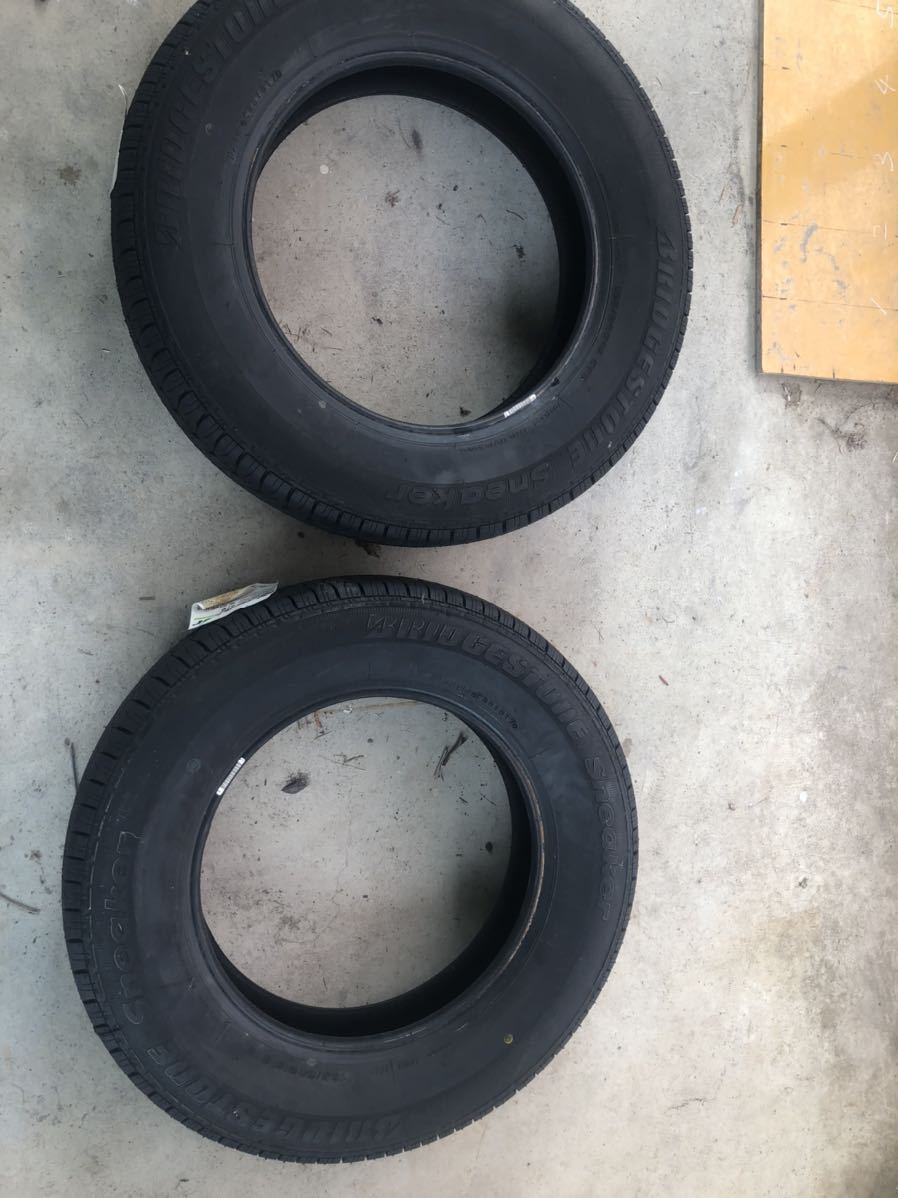 ブリヂストン スニーカー 165/80r15 10分山 中古 2本 ,ブリヂストン
